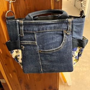 Denim handbag